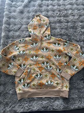 adidas All-over tile pattern hoodie